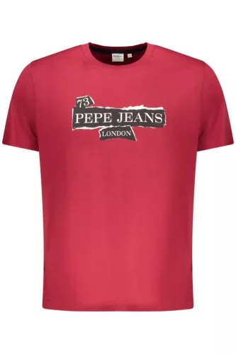 PEPE JEANS FÉRFI RÖVID UJJÚ PÓLÓ, PIROS