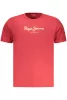 PEPE JEANS FÉRFI RÖVID UJJÚ PÓLÓ, PIROS