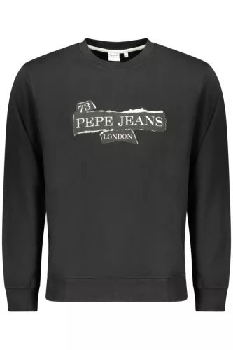 PEPE JEANS FÉRFI FEKETE CIPZÁROS PULÓVER