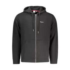 PEPE JEANS FÉRFI FEKETE CIPZÁROS PULÓVER