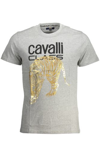 CAVALLI OSZTÁLYÚ PÓLÓ RÖVID UJJÚ FÉRFI SZÜRKE