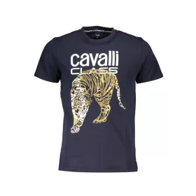 CAVALLI CLASS RÖVID UJJÚ FÉRFI PÓLÓ KÉK