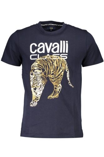 CAVALLI CLASS RÖVID UJJÚ FÉRFI PÓLÓ KÉK