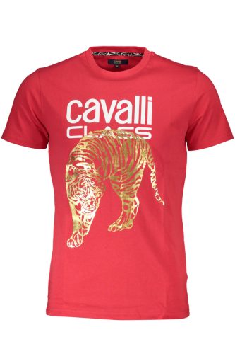 CAVALLI CLASS RÖVID UJJÚ FÉRFI PÓLÓ PIROS