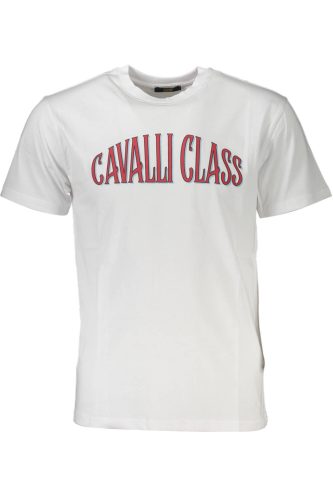 CAVALLI CLASS RÖVID UJJÚ FÉRFI PÓLÓ FEHÉR