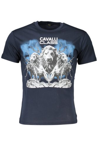 CAVALLI OSZTÁLYÚ PÓLÓ RÖVID UJJÚ FÉRFI KÉK