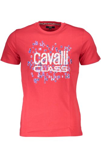 CAVALLI CLASS RÖVID UJJÚ FÉRFI PÓLÓ PIROS