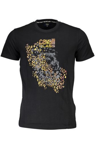CAVALLI OSZTÁLYÚ PÓLÓ RÖVID UJJÚ FÉRFI FEKETE