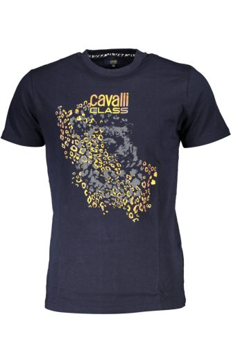 CAVALLI CLASS RÖVID UJJÚ FÉRFI PÓLÓ KÉK