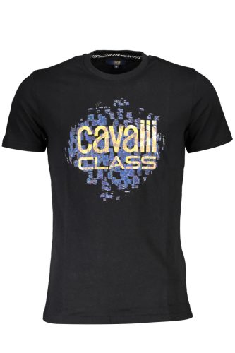 CAVALLI OSZTÁLYÚ PÓLÓ RÖVID UJJÚ FÉRFI FEKETE