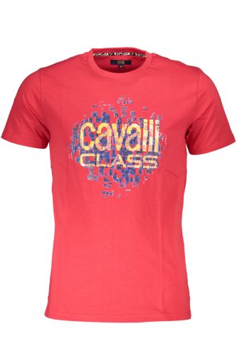 CAVALLI CLASS RÖVID UJJÚ FÉRFI PÓLÓ PIROS