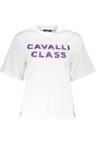 CAVALLI OSZTÁLYÚ PÓLÓ RÖVID UJJÚ NŐI FEHÉR