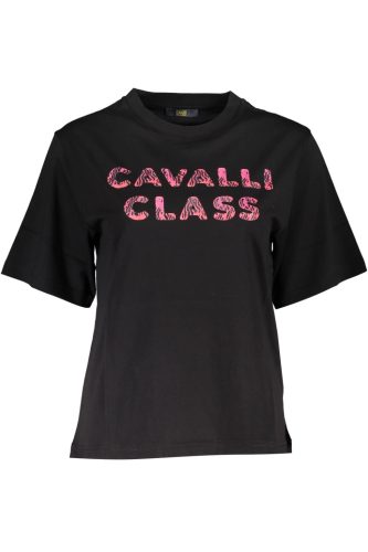 CAVALLI OSZTÁLYÚ PÓLÓ, RÖVID UJJÚ NŐI FEKETE