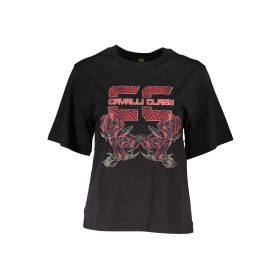 CAVALLI CLASS RÖVID UJJÚ NŐI FEKETE PÓLÓ