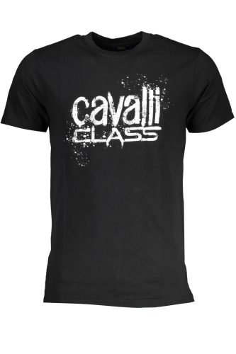 CAVALLI OSZTÁLY FÉRFI RÖVID UJJÚ PÓLÓ FEKETE