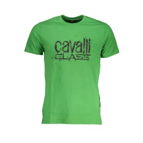 CAVALLI OSZTÁLYÚ ZÖLD FÉRFI RÖVID UJJÚ PÓLÓ