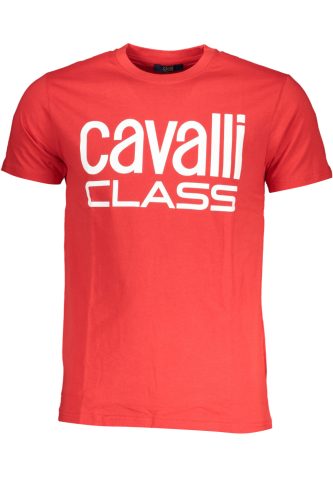CAVALLI OSZTÁLY FÉRFI RÖVID UJJÚ PÓLÓ, PIROS