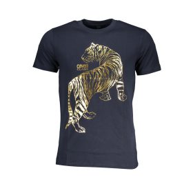 CAVALLI OSZTÁLY FÉRFI RÖVID UJJÚ PÓLÓ, KÉK