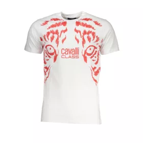 CAVALLI OSZTÁLY FÉRFI RÖVID UJJÚ PÓLÓ, FEHÉR