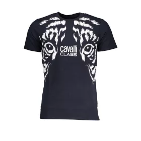 CAVALLI OSZTÁLY FÉRFI RÖVID UJJÚ PÓLÓ, KÉK