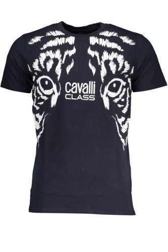 CAVALLI OSZTÁLY FÉRFI RÖVID UJJÚ PÓLÓ, KÉK