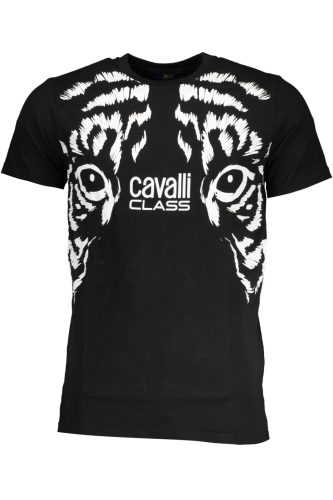 CAVALLI OSZTÁLY FÉRFI RÖVID UJJÚ PÓLÓ FEKETE