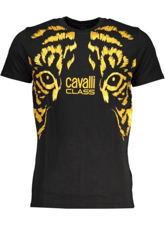 CAVALLI OSZTÁLY FÉRFI RÖVID UJJÚ PÓLÓ FEKETE