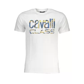 CAVALLI OSZTÁLY FÉRFI RÖVID UJJÚ PÓLÓ, FEHÉR