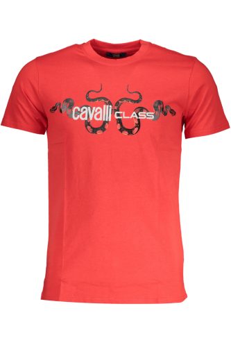 CAVALLI OSZTÁLY FÉRFI RÖVID UJJÚ PÓLÓ, PIROS