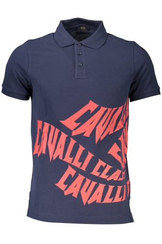 CAVALLI CLASS RÖVID UJJÚ FÉRFI PÓLÓ, KÉK