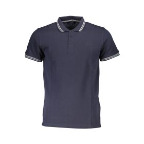 CAVALLI CLASS RÖVID UJJÚ FÉRFI PÓLÓ, KÉK