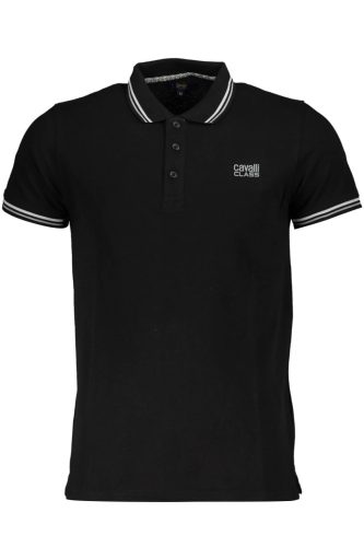 CAVALLI CLASS POLO RÖVID UJJÚ FÉRFI FEKETE