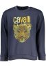 CAVALLI OSZTÁLYÚ FÉRFI KÉK CIPZÁR NÉLKÜLI PÓLÓ