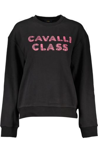 CAVALLI OSZTÁLYÚ FEKETE PÓLÓ ZIP NÉLKÜL
