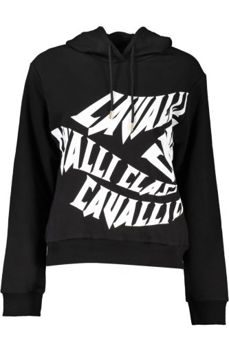 CAVALLI OSZTÁLYÚ FEKETE PÓLÓ ZIP NÉLKÜL