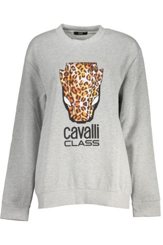 CAVALLI OSZTÁLYÚ NŐI SZÜRKE CIPZÁZATLAN PÓLÓ