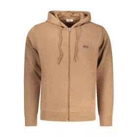 RIFLE FÉRFI BARNA CIPZÁROS PULÓVER