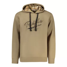 RIFLE FÉRFI CIPZÁRAS PULÓVER BARNA