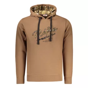 RIFLE FÉRFI CIPZÁRAS PULÓVER BARNA