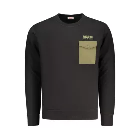 RIFLE FÉRFI FEKETE CIPZÁROS PULÓVER