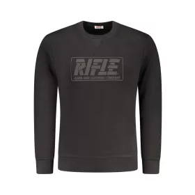 RIFLE FÉRFI FEKETE CIPZÁROS PULÓVER