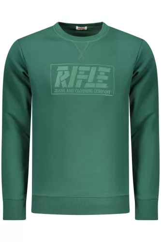 RIFLE FÉRFI CIPZÁRAS PULÓVER ZÖLD