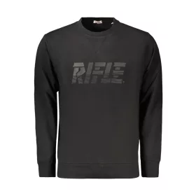 RIFLE FÉRFI FEKETE CIPZÁROS PULÓVER