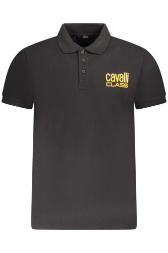CAVALLI CLASS RÖVID UJJÚ FÉRFI PÓLÓ FEKETE