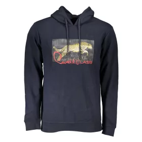 CAVALLI OSZTÁLYÚ FÉRFI KÉK CIPZÁR NÉLKÜLI PÓLÓ