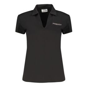 FREDDY NŐI RÖVID UJJÚ PÓLÓ FEKETE