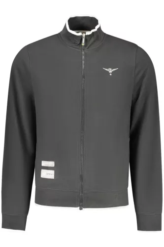 KATONAI AKADÉMIA FÉRFI FEKETE CIPZÁROS PULÓVER