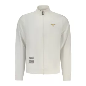 KATONAI AKADÉMIA FÉRFI FEHÉR CIPZÁRAS PULÓVER