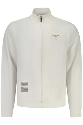 KATONAI AKADÉMIA FÉRFI FEHÉR CIPZÁRAS PULÓVER