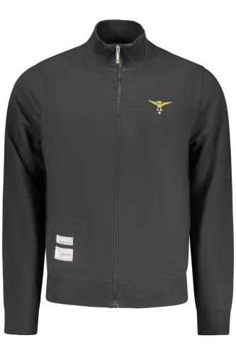 KATONAI AKADÉMIA FÉRFI FEKETE CIPZÁROS PULÓVER